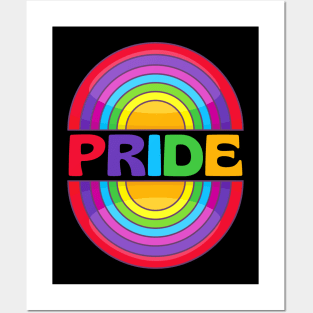 Retro Pride Rainbow Posters and Art